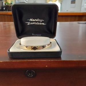 Harley Davidson Vintage w/ box 10k gold Black Hills Gold Stamper bracelet